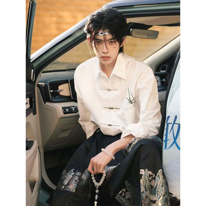 Chinoiserie men's suit(Anchor development)